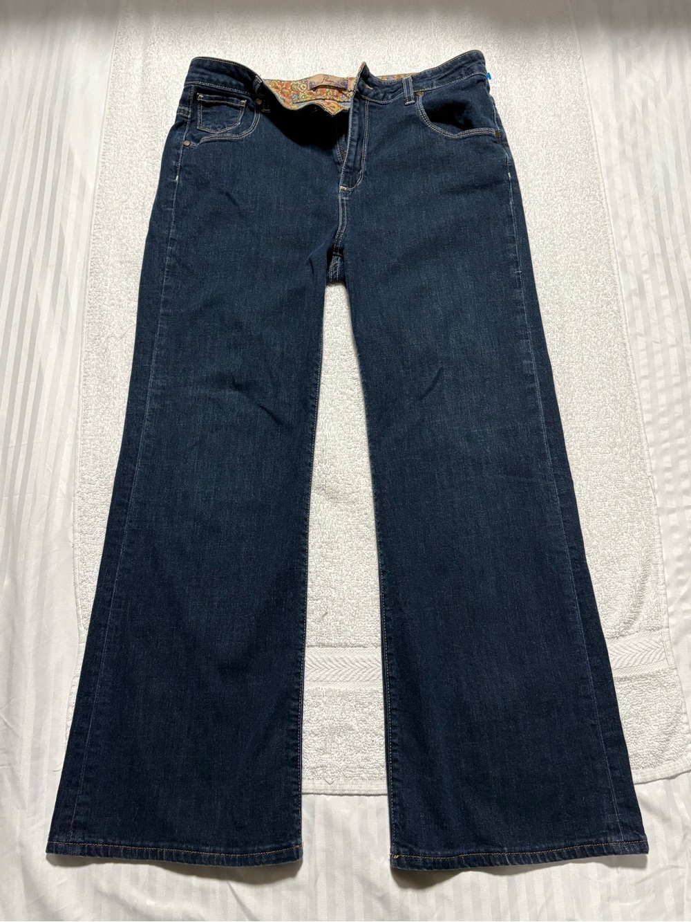 Paige Premium Denim Bentley Wide Leg Flare Jeans Women 32 X 30 Roxley Tag (A01)